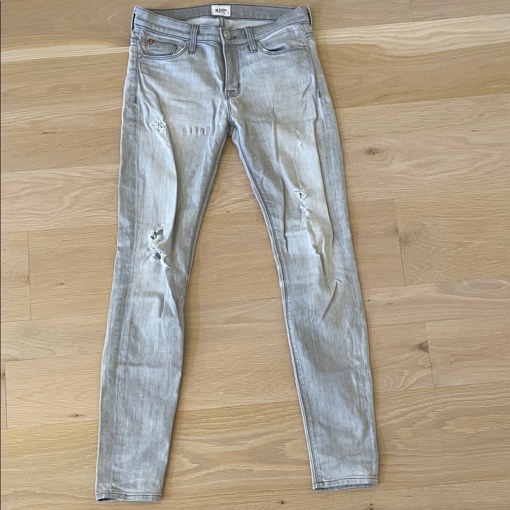 Hudson Jeans Light Gray Skinny Jeans